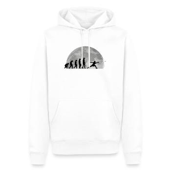 Fechten Evolution Mond Fechter Sportfechter - Männer Premium Bio Hoodie - Weiß - Vorne - Nico (187cm)
