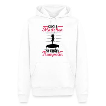 Coole Mädchen springen Trampolin Trampolinspringer - Männer Premium Bio Hoodie - Weiß - Vorne - Nico (187cm)