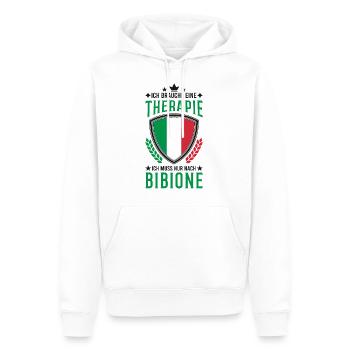 Bibione Urlaub Therapie Italien Geschenk - Männer Premium Bio Hoodie - Weiß - Vorne - Nico (187cm)