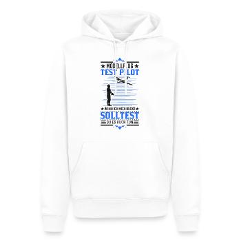 Modellflug Test Pilot Modellflugzeug Modellflieger - Männer Premium Bio Hoodie - Weiß - Vorne - Nico (187cm)