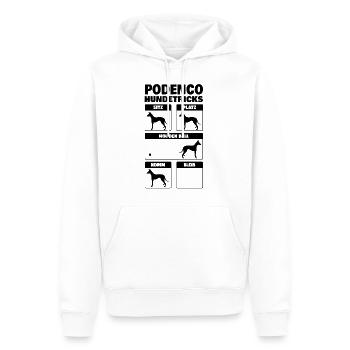 Podenco Hundetricks Windhund Ibizan Hound - Männer Premium Bio Hoodie - Weiß - Vorne - Nico (187cm)