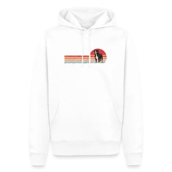 Appenzeller Sennenhund Retro Chien Vintage - Sweat à capuche Premium bio Homme - blanc - Devant - Nico (187cm)