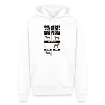 Hollandse Herder Tricks Holländischer Schäferhund - Männer Premium Bio Hoodie - Weiß - Vorne - Nico (187cm)