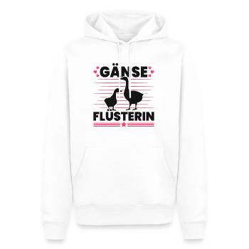 Gänse Flüsterin Züchter Gans Mädchen Gänsezüchter - Männer Premium Bio Hoodie - Weiß - Vorne - Nico (187cm)