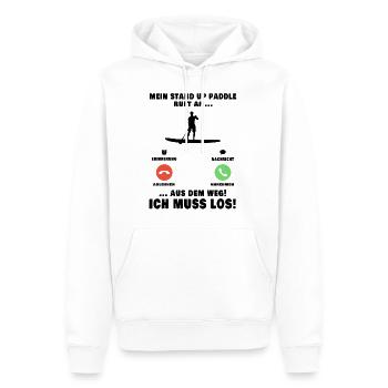 Stand Up Paddle Anruf SUP Board Paddling - Männer Premium Bio Hoodie - Weiß - Vorne - Nico (187cm)