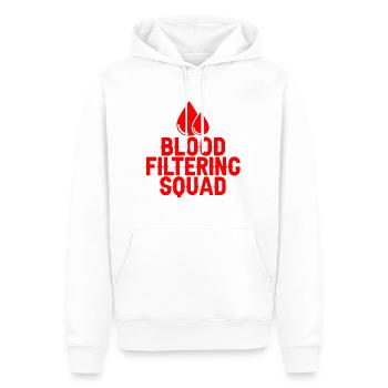 Blood Filtering Squad 2 - Männer Premium Bio Hoodie - Weiß - Vorne - Nico (187cm)