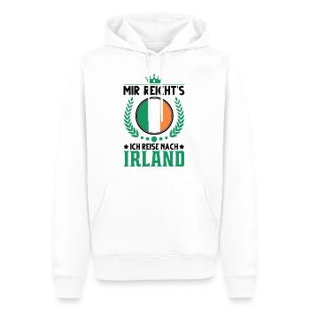 Irland Urlaub Spruch Irische Flagge Geschenk - Männer Premium Bio Hoodie - Weiß - Vorne - Nico (187cm)