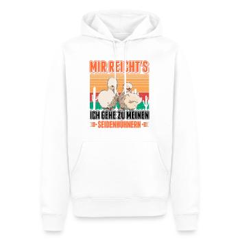 Seidenhuhn Seidenhühner Silkie Chicken - Männer Premium Bio Hoodie - Weiß - Vorne - Nico (187cm)