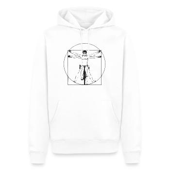 Radfahrer Rennrad Da Vinci Geschenk Fahrrad Bike - Männer Premium Bio Hoodie - Weiß - Vorne - Nico (187cm)