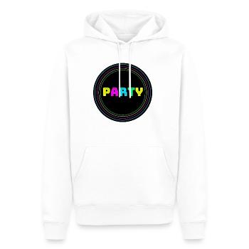 Party Kreis Neon - Männer Premium Bio Hoodie - Weiß - Vorne - Nico (187cm)