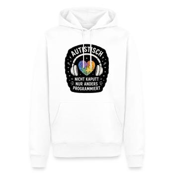 Autistisch: Nicht Kaputt, Anders Programmieren - Männer Premium Bio Hoodie - Weiß - Vorne - Nico (187cm)