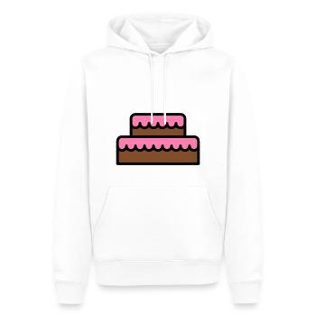 Gâteau - Sweat à capuche Premium bio Homme - blanc - Devant - Nico (187cm)