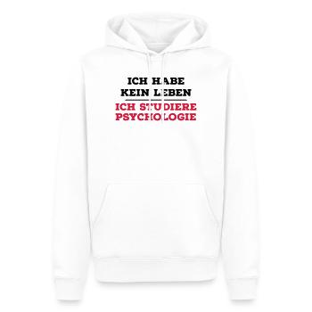 Psychologie - Sweat à capuche Premium bio Homme - blanc - Devant - Nico (187cm)