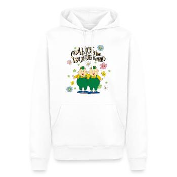 Alice In Wonderland Tweedledum - Men’s Premium Organic Hoodie - white - Front - Nico (187cm)