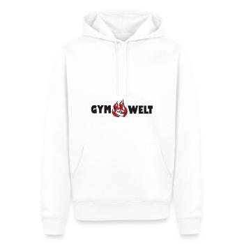 Gym - Männer Premium Bio Hoodie - Weiß - Vorne - Nico (187cm)