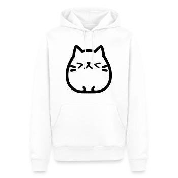 Katze - Männer Premium Bio Hoodie - Weiß - Vorne - Nico (187cm)