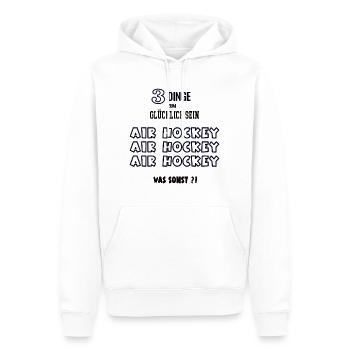 Air Hockey Was Sonst Spieler Liebhaber Airhockey - Männer Premium Bio Hoodie - Weiß - Vorne - Nico (187cm)