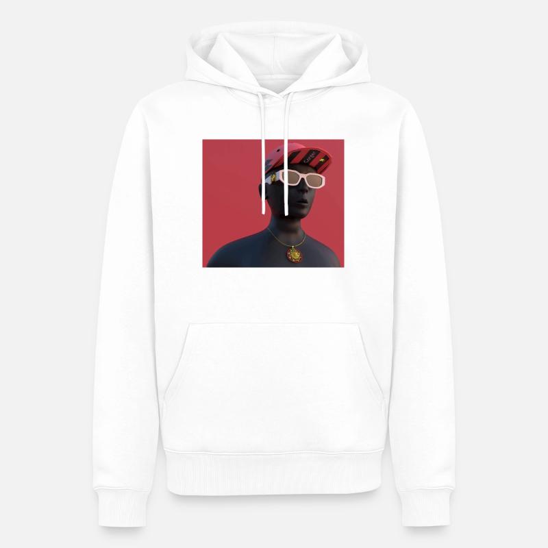 Neueste Modedesignerin - Männer Premium Bio Hoodie - Weiß