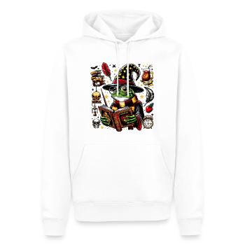 Frosch Magier Magie Lustige Tiere - Männer Premium Bio Hoodie - Weiß - Vorne - Nico (187cm)