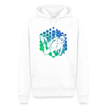 Scuba Taucher Scuba Diver Free Dive Diver - Männer Premium Bio Hoodie - Weiß - Vorne - Nico (187cm)