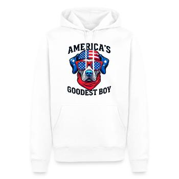 Amerikas Bester Hund - Männer Premium Bio Hoodie - Weiß - Vorne - Nico (187cm)