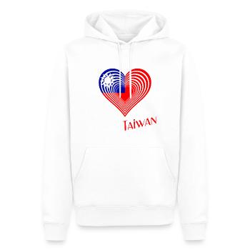Taiwan Maske Taiwan free Taiwan Taipeh Mask - Männer Premium Bio Hoodie - Weiß - Vorne - Nico (187cm)