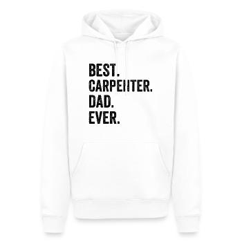 Best Carpenter Dad Ever - Männer Premium Bio Hoodie - Weiß - Vorne - Nico (187cm)