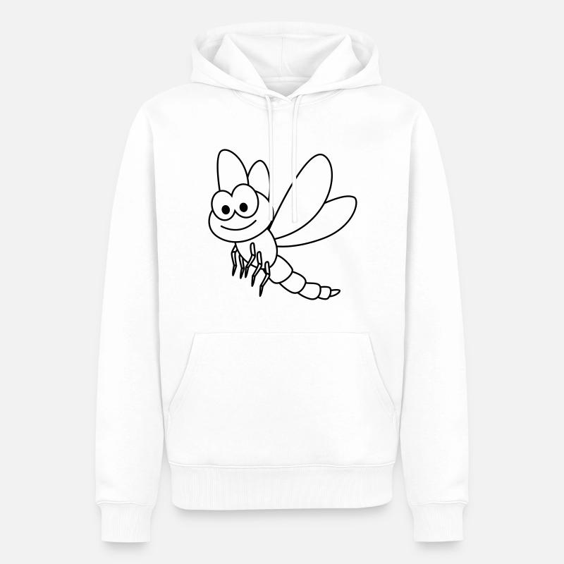 Drachenfliege libelle - Männer Premium Bio Hoodie - Weiß