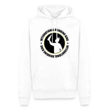 Drinking King Party Spruch - Männer Premium Bio Hoodie - Weiß - Vorne - Nico (187cm)