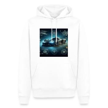 GT Renner - Männer Premium Bio Hoodie - Weiß - Vorne - Nico (187cm)