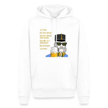 Kaiser Franz Joseph trinkt Bier - Männer Premium Bio Hoodie - Weiß - Vorne - Nico (187cm)