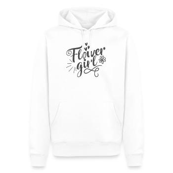 Fleur Fille Litter Basket Enfant Mariage - Sweat à capuche Premium bio Homme - blanc - Devant - Nico (187cm)