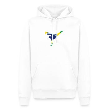 Capoeira Acrobatics Martial Dance Acrobatics - Men’s Premium Organic Hoodie - white - Front - Nico (187cm)