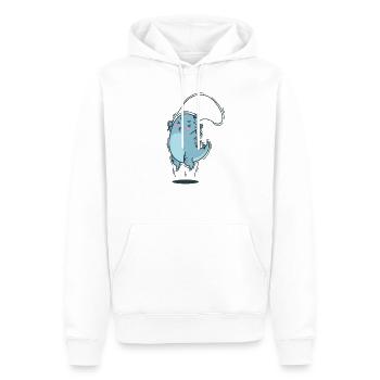 Dino springt Seil Dinosaurier Reptil - Männer Premium Bio Hoodie - Weiß - Vorne - Nico (187cm)