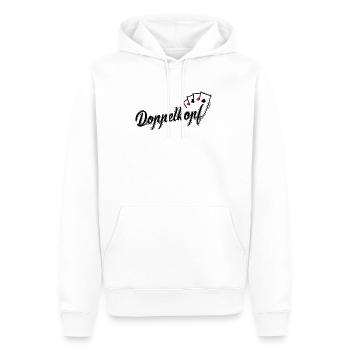 Jeu de cartes à double tête Doko Jeu de cartes - Sweat à capuche Premium bio Homme - blanc - Devant - Nico (187cm)