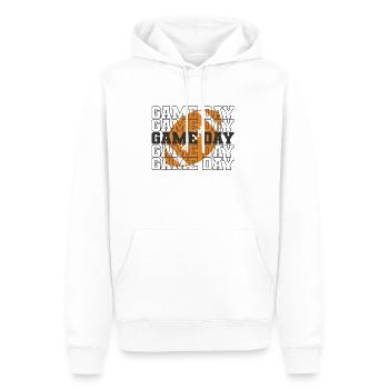 Jour de match Football America Touchdown USA - Sweat à capuche Premium bio Homme - blanc - Devant - Nico (187cm)
