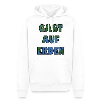 Earth planet Guest on Earth - Men’s Premium Organic Hoodie - white - Front - Nico (187cm)