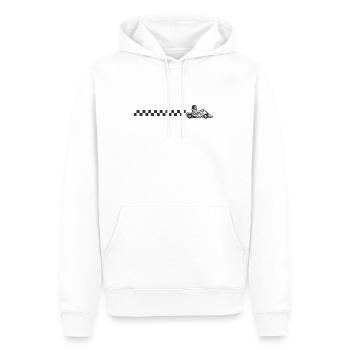 Go Kart Hobby Racing Car Track - Sweat à capuche Premium bio Homme - blanc - Devant - Nico (187cm)