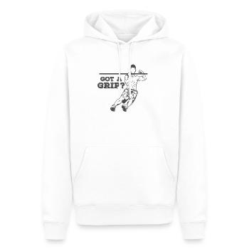 got a Grip? Calisthenics Fitness Workout - Männer Premium Bio Hoodie - Weiß - Vorne - Nico (187cm)