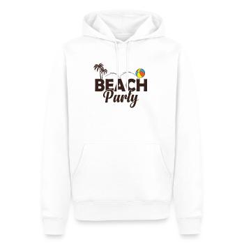Célébrations de fête sur la plage Dancing Music Friends - Sweat à capuche Premium bio Homme - blanc - Devant - Nico (187cm)
