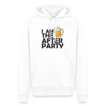 Je suis l’after Party Celebrations Dance Music - Sweat à capuche Premium bio Homme - blanc - Devant - Nico (187cm)