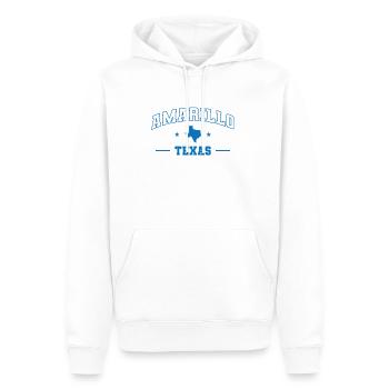 Amarillo Texas Bundesstaat der USA Amerika - Männer Premium Bio Hoodie - Weiß - Vorne - Nico (187cm)