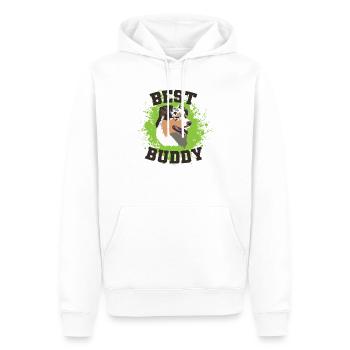 Best Buddy Australian Shepherd Hund Tier - Männer Premium Bio Hoodie - Weiß - Vorne - Nico (187cm)