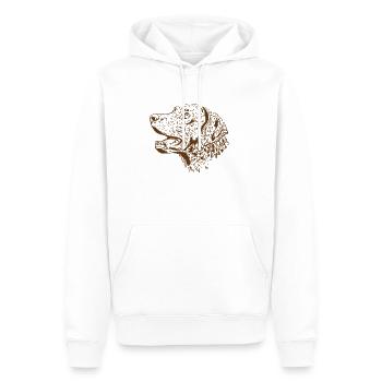 Hundekopf Chesapeake Bay Retriever Haustier - Männer Premium Bio Hoodie - Weiß - Vorne - Nico (187cm)