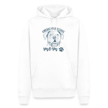 Race de chien de compagnie American Bulldog Mom - Sweat à capuche Premium bio Homme - blanc - Devant - Nico (187cm)