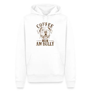 Coffee and AM Bully Bulldogge Haustier - Männer Premium Bio Hoodie - Weiß - Vorne - Nico (187cm)