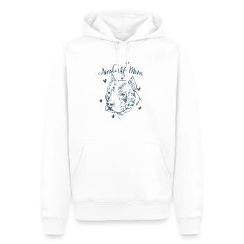 Terrier Mom Hund USA Staffordshire - Männer Premium Bio Hoodie - Weiß - Vorne - Nico (187cm)