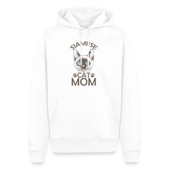 Chat siamois Maman Race de chat de compagnie - Sweat à capuche Premium bio Homme - blanc - Devant - Nico (187cm)
