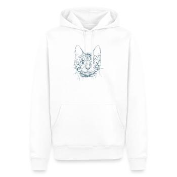 Bengal Cat Race de chat domestique - Sweat à capuche Premium bio Homme - blanc - Devant - Nico (187cm)