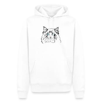 Domestic Cat Ragdoll Pet Cat Breed - Men’s Premium Organic Hoodie - white - Front - Nico (187cm)